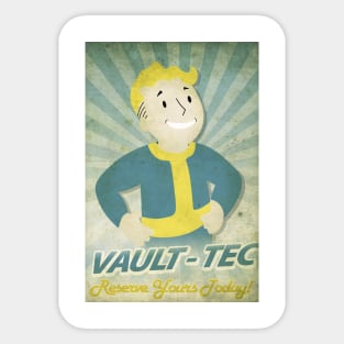 Vault Boy Vintage Poster Sticker